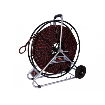 RUNPOTEC PE behúzókötél acél csévélődobbal, D=12 mm, 150m (101200)