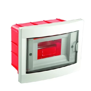 VIKO (by Panasonic) Süllyesztett lakáselosztó 6 modulos, IP20, füstszínű ajtóval, PE/N sínekkel (90916006)