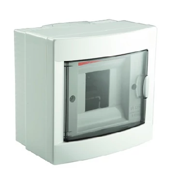 VIKO (by Panasonic) Falon kívüli lakáselosztó 4 modulos, IP20, füstszínű ajtóval (90916104)