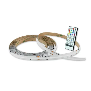 COMMEL LED szalag szett COB, (420 LED/m), RGB, 3 m, távirányító+adapter, IP20, öntapadós szalaggal (405-213)