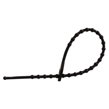 TRACON Gyöngyös nyitható kábelkötegelő, fekete, 150x2mm, D=8-35mm, PE (150F-GY)