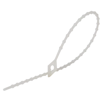 TRACON Gyöngyös nyitható kábelkötegelő, natúr, 150x1,7mm, D=4-38mm, PA6.6 (160N-GY)