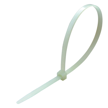 TRACON Hőálló kábelkábelkötegelő, natúr, 365x7,8mm, D=8-100mm, PA6.6, +105°C/135°C (260T)