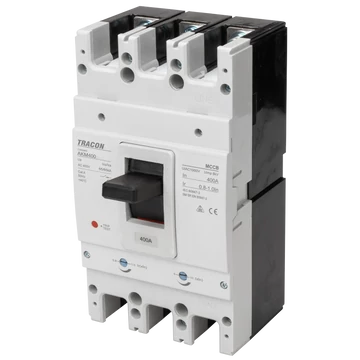 TRACON Kompakt megszakító, 3P, 400A, Ir=(0,8-1,0)In, 400/415V, 50/60Hz, Icu=50kA, Ics=35kA (AKM3-400)