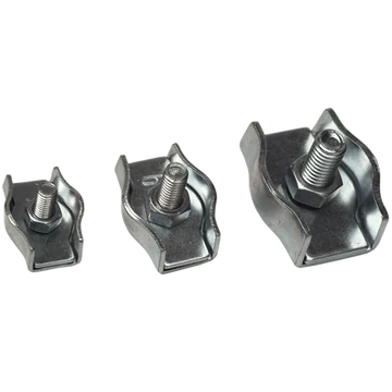 TRACON Sodronyszorító bilincs, szimpla, acél, d=8-9mm, M8 (BSZ1-8)