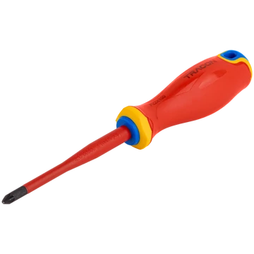 TRACON Csavarhúzó, Pozidriv, 1000V-raszigetelt, AC 1000V, PZ2x100mm (CDPZ2100)