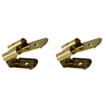 TRACON Szigeteletlen rátolható csatlakozó csap+hüvely, sárgaréz, 6,3x0,8mm, 1-2,5mm2 (CSEL)