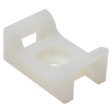 TRACON Csavarozható, 2oldalt fűzhetőkábelkötegelő talp, natúr, 22x15mm, d=4,4mm, PA6.6 (CSTALP-5)