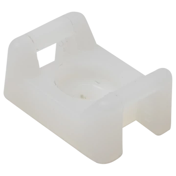 TRACON Csavarozható, 2oldalt fűzhetőkábelkötegelő talp, natúr, 26x16mm, d=5mm, PA6.6 (CSTALP-6)