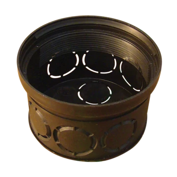 TRACON Perforált kötődoboz süllyesztett, fekete, 70x45mm (D70)