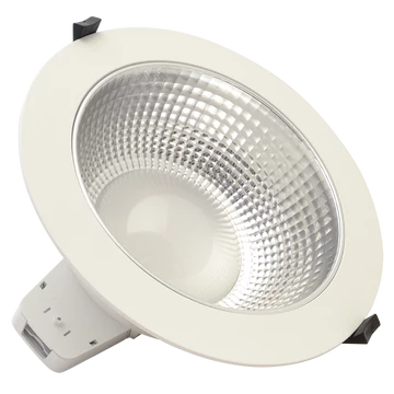TRACON LED mélysugárzó változtatható színhőmérséklettel, 230VAC, 25W, 2280/2650/2450lm, 3000/4000/5700K, 90°, IP54, EEI=F (DLTRIO25W)