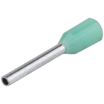 TRACON Szigetelt (PA6.6) érvéghüvely, ónozott elektrolitréz, türkiz, 0,34mm2, L=10,4mm (E136)