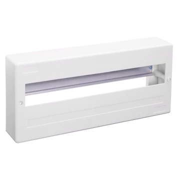 TRACON Falon kívüli elosztódoboz, ajtó nélkül, N/PE sínnel, 1x18 modul, IP40, (HxWxD=160x365x60mm) (EDFK-18/1AN)
