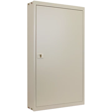 TRACON Fém elosztódoboz falon kívüli, maszkos, fehér,4×16 mod, H×W×D=755×445×110mm, IP42, RAL1013 (EDFKF-16/4)