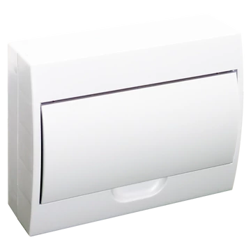 TRACON Falon kívüli elosztódoboz, fehér ajtóval, N/PE sínnel, 1x12 modul, IP40, (HxWxD=200x256x95mm) (EDFKN-12/1)
