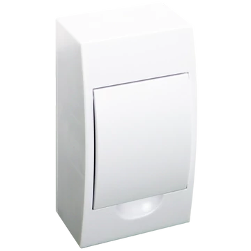 TRACON Falon kívüli elosztódoboz, fehér ajtóval, N/PE sínnel, 1x4 modul, IP40, (HxWxD=200x112x92mm) (EDFKN-4/1)