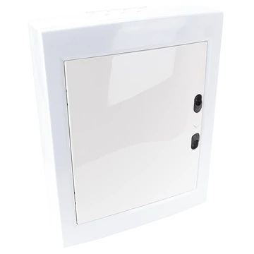 TRACON Falon kívüli elosztódoboz, fehér-sík ajtóval, NPE nélkül, 2x12 (24) modul, IP40, (HxWxD=415x330x100mm) (EDFKSN-12/2)