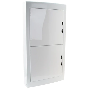 TRACON Falon kívüli elosztódoboz, fehér-sík ajtóval, NPE nélkül, 4x18 (72) modul, IP40, (HxWxD=872x464x120mm) (EDFKSN-18/4)