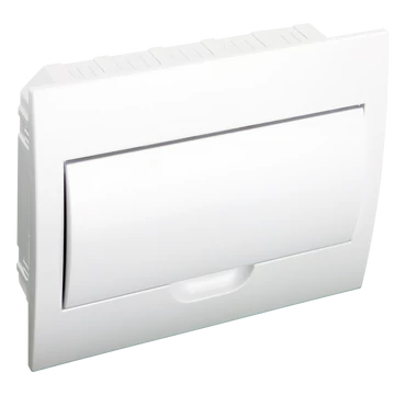 TRACON Süllyesztett elosztódoboz, fehér ajtóval, N/PE sínnel, 1x12 modul, IP40, (HxWxD=200x256x66mm) (EDSN-12/1)
