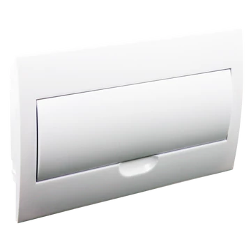 TRACON Süllyesztett elosztódoboz, fehér ajtóval, N/PE sínnel, 1x18 modul, IP40, (HxWxD=216x363x76mm) (EDSN-18/1)