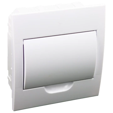 TRACON Süllyesztett elosztódoboz, fehér ajtóval, N/PE sínnel, 1x8 modul, IP40, (HxWxD=200x186x66 mm) (EDSN-8/1)