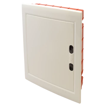 TRACON Süllyesztett elosztódoboz, fehér-sík ajtóval, NPE nélkül, 2x12 (24) modul, IP40, (HxWxD=395x305x85mm) (EDSSN-12/2)