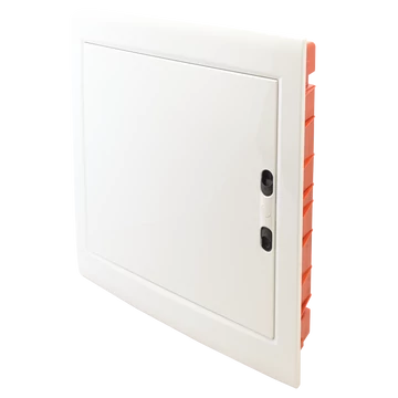 TRACON Süllyesztett elosztódoboz, fehér-sík ajtóval, NPE nélkül, 2x18 (36) modul, IP40, (HxWxD=480x440x90 mm) (EDSSN-18/2)