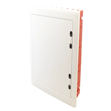 TRACON Süllyesztett elosztódoboz, fehér-sík ajtóval, NPE nélkül, 3x18 (54) modul, IP40, (HxWxD=655x440x90 mm) (EDSSN-18/3)