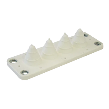 TRACON Elosztószekrény kábelbevezető, gumi, 4db kábelhez, 134x48mm; IP54 (EKBV-01)