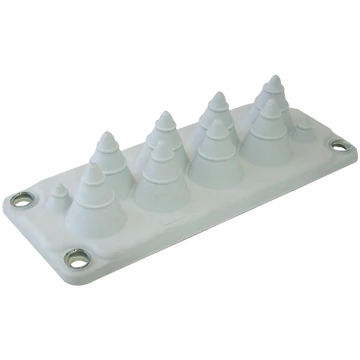 TRACON Elosztószekrény kábelbevezető, gumi, 10db kábelhez, 216x84mm; IP55 (EKBV-02)