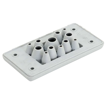 TRACON Elosztószekrény kábelbevezető,gumi, 12db kábelhez, 107x56x19mm, IP65 (EKBV-10)
