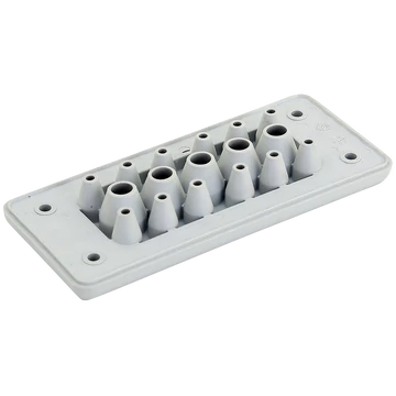 TRACON Elosztószekrény kábelbevezető,gumi, 17db kábelhez, 127x56x19mm, IP65 (EKBV-16)