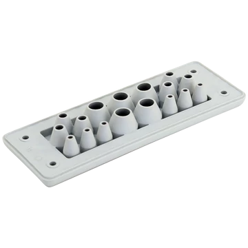 TRACON Elosztószekrény kábelbevezető,gumi, 17db kábelhez, 153x56x19mm, IP65 (EKBV-24)