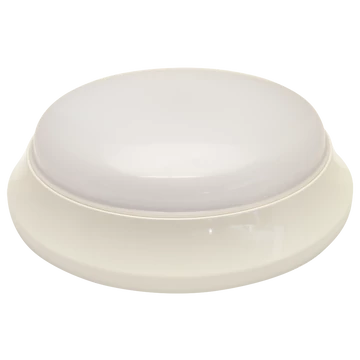 TRACON Műanyag búrás falon kívüli LED világítótest inverterrel, 100-240V, 50Hz, 14/2W, 1000/140lm, 1h, 4000K, IP54, EEI=F (EVAE14NW)
