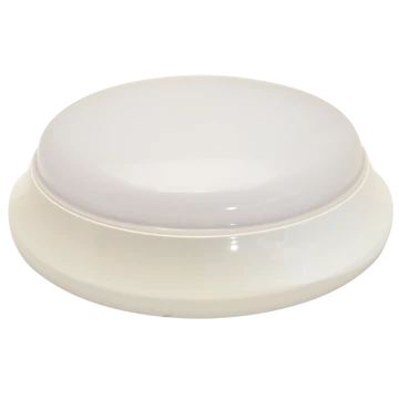 TRACON Műanyag búrás falon kívüli LED világítótest mozgásérzékelővel, 100-240V, 50Hz, 21W, 1600lm, 4000K, 1-8m, 10s-12m, IP54, EEI=F (EVAS21NW)