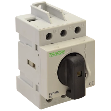 TRACON Sorolható lakatolható szakaszoló kapcsoló, 400V, 50Hz, 125A, 3P, 25-50mm2 (EVOMS125/3)