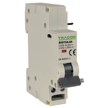 TRACON Munkaáramú kioldó EVOTDA, Us=110-415V AC; W=18mm (EVOTDA-SR)