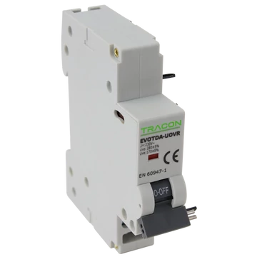 TRACON Feszültségcsökkenési-növekedési kioldó EVOTDA-hoz, Un:230VAC, 50Hz, Udown:170VAC, Uup:270VAC (EVOTDA-UOVR)
