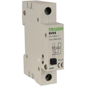 TRACON Feszültségnövekedési kioldó EVOZ-hez, Un:230VAC, 50Hz, Uup:280VAC (EVOZ-OVR)