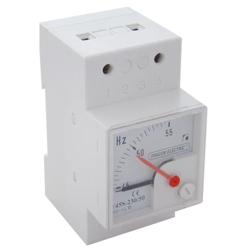 TRACON Sínre pattintható analóg frekvenciamérő, 230V, 50Hz (F45S-230/50)