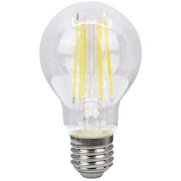 TRACON COG LED gömb fényforrás, átlátszó, 230 VAC, E27, 12W, 1530 lm, A60, 2700K, EEI=E (FILA6012WW)