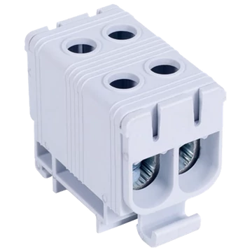 TRACON Főáramköri leágazó kapocs, sínre szerelhető, szürke, 6-50mm2, max. 1000VAC/1500VDC, max.160A (FLEAL-50/2)