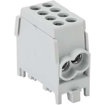 TRACON Főáramköri leágazó kapocs, sínre szerelhető, szürke, 2.5-25mm2, max. 1000VAC/DC, max.101A (FLECU-25-25-2)