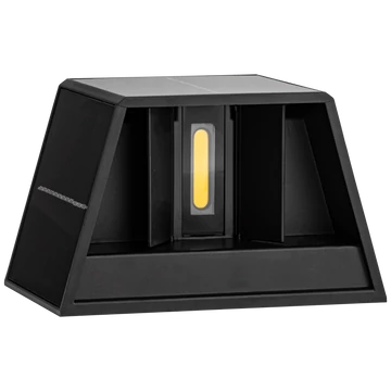 TRACON Napelemes kerti falilámpa, 0,4W, 3000K, 36 lm, 3,7V/1300mAh Li, IP44 (GARSLA)