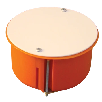 TRACON Gipszkarton doboz, sima, fedéllel, narancssárga, 80x45mm (GD8021)