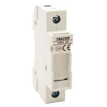 TRACON Szakaszolókapcsoló-biztosító hengeres bizt.hoz, maszkolható, 20A, 8x32mm; Un=230V/400V (HBA-1P-20)
