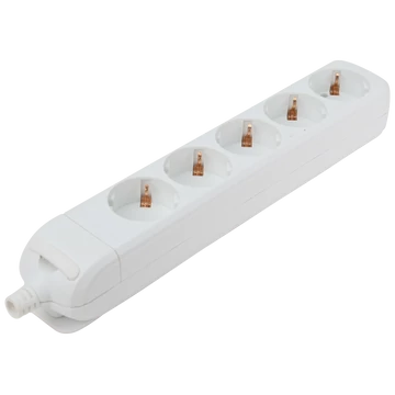 TRACON Újravezetékezhető, hordozható elosztósáv, 5xSCHUKO, max.16A, 230V (HUR-05)