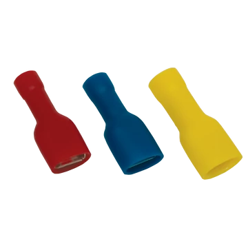 TRACON Teljes szigetelésű rátolható csatl. hüvely, hosszú fémrész 2,5 mm2, 6,3x0,8 mm, kék,2.5mm2 6.3x0.8 kék hosszított fémrésszel (KTCSH6-HF)