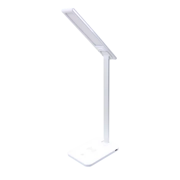 TRACON LED asztali lámpa, szab.fényerő, színhőm, vezetéknélk.töltő,100-240V, 50HZ, 5W, 250lm, 2700-5700K, EEI=G (LALW5W)
