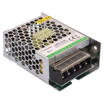 TRACON Fém házas LED meghajtó, 90-264VAC/24VDC, 15W, 0-0,7A, IP20 (LDCV-15-24)